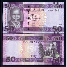 Южный Судан 50 фунтов 2016г.